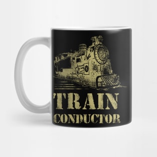 Train Conductor T-Shirt Funny Train Lover Halloween Costume Mug